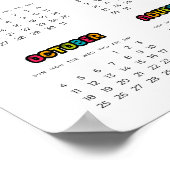 Colorful 2023-kalender poster (Hoek)