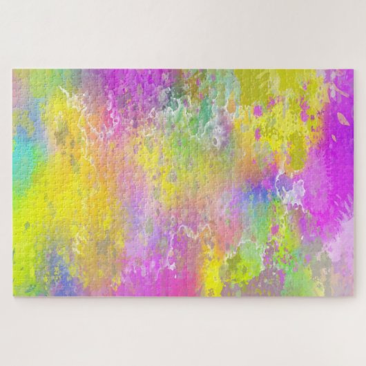 Colorful Abstract Art Jigzaag Puzzle Legpuzzel (Horizontaal)