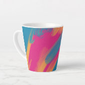 Colorful Abstract Art Latte Mug (Angle gauche)