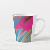 Colorful Abstract Art Latte Mug (Droite)