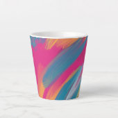 Colorful Abstract Art Latte Mug Latte Mok (Voorkant)