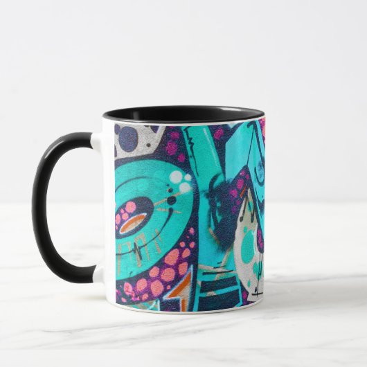 Colorful Abstract ArtMug Vibrant Artistic CoffeCup Mok (Links)