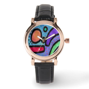 Colorful Abstract Artwear Horloge