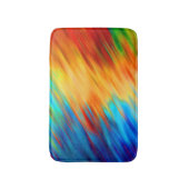 Colorful Abstract Blue Orange Flare Badmat (Voorkant Verticaal)