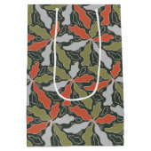 Colorful Abstract Botanical Medium Cadeauzakje (Achterkant)