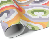 Colorful Abstract Cloud Pattern Cadeaupapier (Rol Hoek)