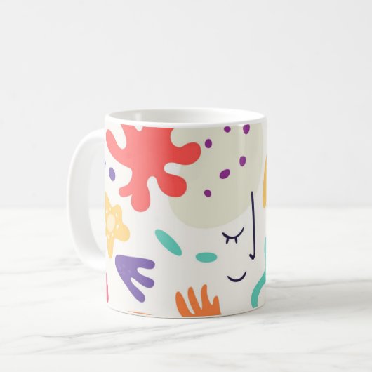 Colorful Abstract Design Mug (Devant gauche)