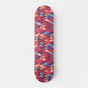 Colorful Abstract Diamonds Skateboard