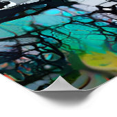 Colorful Abstract Elephant Poster (Hoek)