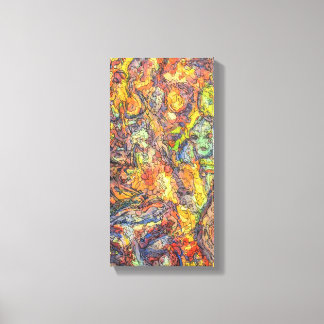 Colorful Abstract Expressionisme Art Canvas Afdruk