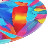 Colorful Abstract Expressionisme Art Snijplank (Hoek)