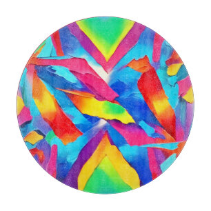 Colorful Abstract Expressionisme Art Snijplank