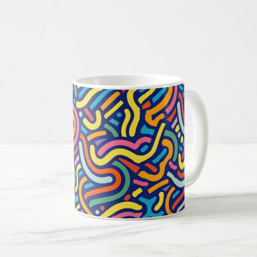 Colorful Abstract Flow Mug (Devant droit)