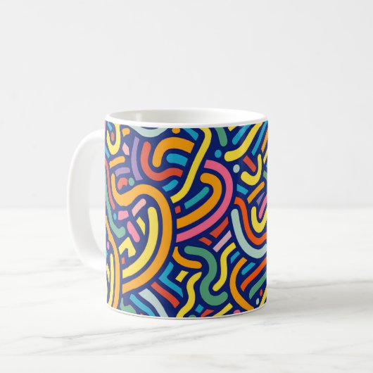 Colorful Abstract Flow Mug (Devant gauche)