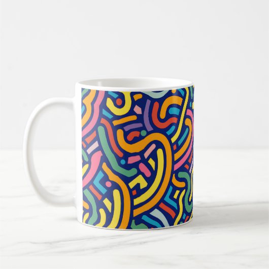 Colorful Abstract Flow Mug (Gauche)