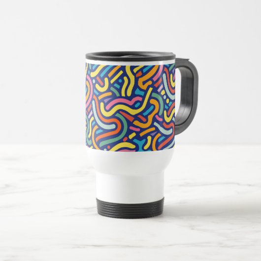 Colorful Abstract Flow Mug (Devant droit)