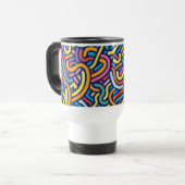 Colorful Abstract Flow Mug (Devant gauche)