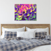 Colorful Abstract Flower Petals Canvas Art (Insitu (Slaapkamer))