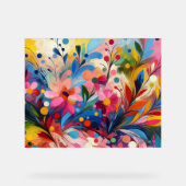 Colorful Abstract Flowers Vibrant Explosion Art Ch (Recto)