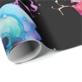 Colorful Abstract Fluid Art - Vibrant & Dynamic Cadeaupapier (Rol Hoek)