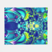 Colorful Abstract fractal Art Fleece Deken (Voorkant (Horizontaal))