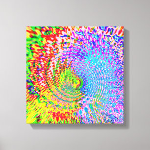 Colorful Abstract Fractal Canvas Afdruk