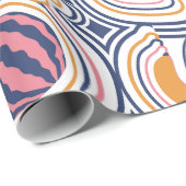 Colorful Abstract Fruit Pattern Cadeaupapier (Rol Hoek)