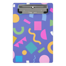 Colorful Abstract Geometric Memphis Style Pattern Mini Klembord