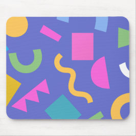 Colorful Abstract Geometric Memphis Style Pattern Muismat