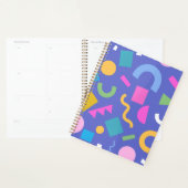 Colorful Abstract Geometric Memphis Style Pattern Planner (Display)