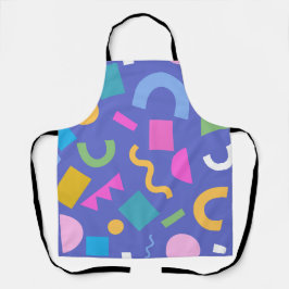 Colorful Abstract Geometric Memphis Style Pattern Schort