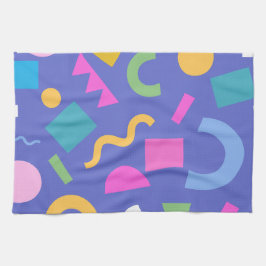 Colorful Abstract Geometric Memphis Style Pattern Theedoek