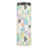Colorful Abstract Geometric Memphis Style Pattern Thermosbeker (Achterkant)