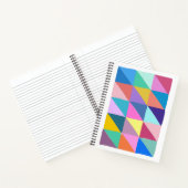 Colorful Abstract Geometric Triangle Patchwork Notitieboek (Binnen)