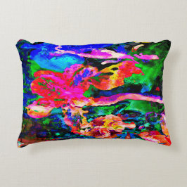 Colorful Abstract Iris Decoratief Kussen