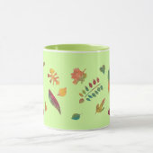 Colorful Abstract Leaves Autumn Mugs (Centre)