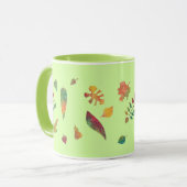 Colorful Abstract Leaves Autumn Mugs (Devant gauche)