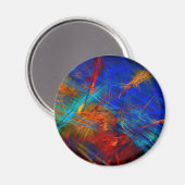 Colorful Abstract Magnet Magneet (Voorkant / Achterkant)