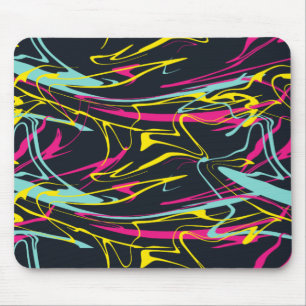 Colorful Abstract Memphis Lines Pattern Muismat