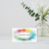 Colorful Abstract Modern Elegant Professional Visitekaartje (Staand voorkant)