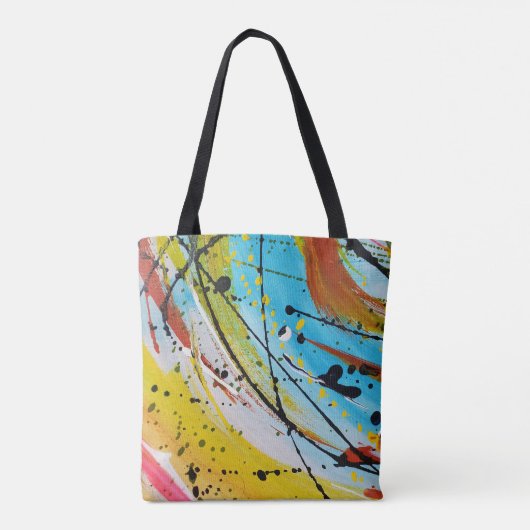 Colorful Abstract Modern Unique Draagtas (Achterkant)