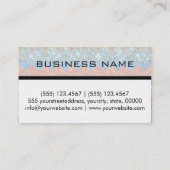 Colorful Abstract mosaic Custom Monogram #5 Visitekaartje (Achterkant)