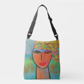 Colorful Abstract Painting Crossbody Tas (Voorkant)