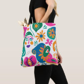 Colorful Abstract Pattern Canvas tas (Dichtbij)