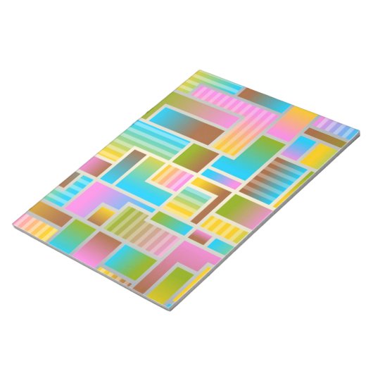 COLORFUL ABSTRACT PATTERN NOTITIEBLOK (Schuin)
