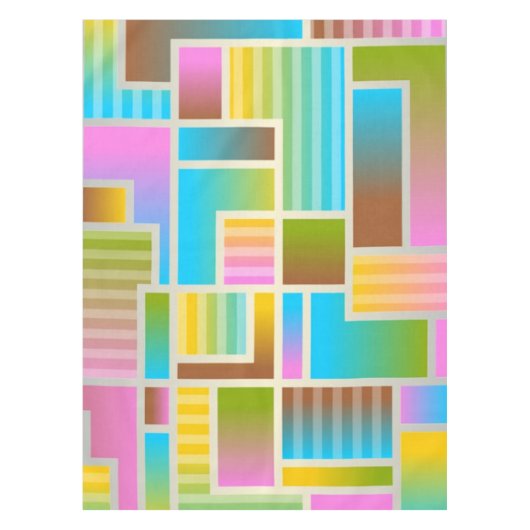 COLORFUL ABSTRACT PATTERN TAFELKLEED (Voorkant)