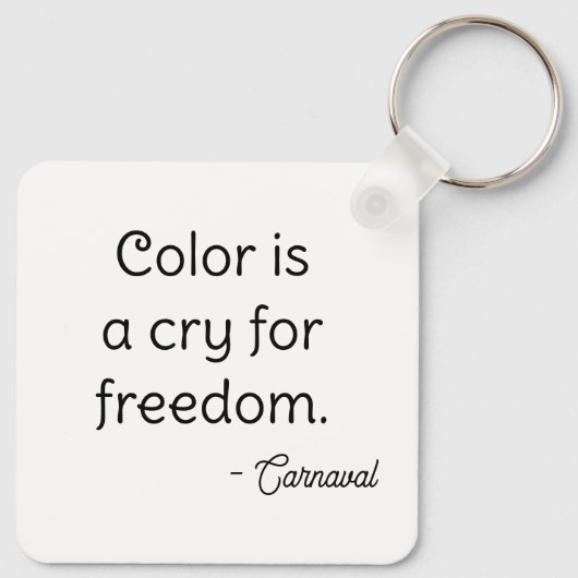 Colorful abstract pixel face sleutelhanger (Achterkant)