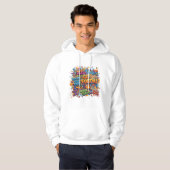 Colorful Abstract Pop Art Men's Hoodie  (Voorkant volledig)
