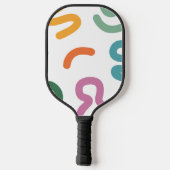 Colorful Abstract Shapes Pattern Pickleball Paddle (Achterkant)