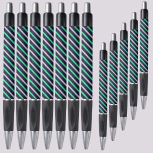 Colorful Abstract Stripes-patroon Pen